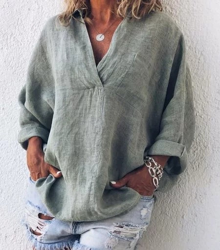 Brenda - Linnen blouse