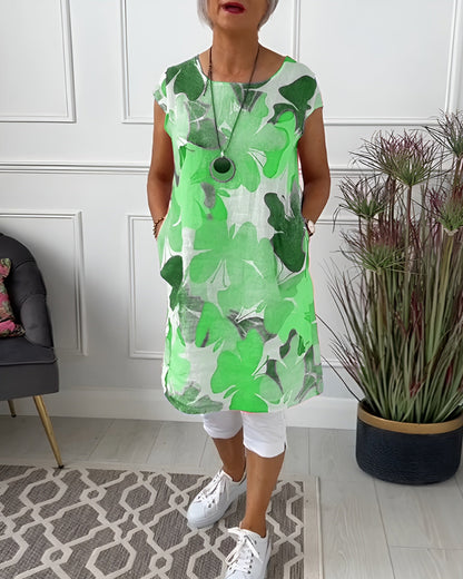 Maureen - Casual lange bloemenjurk