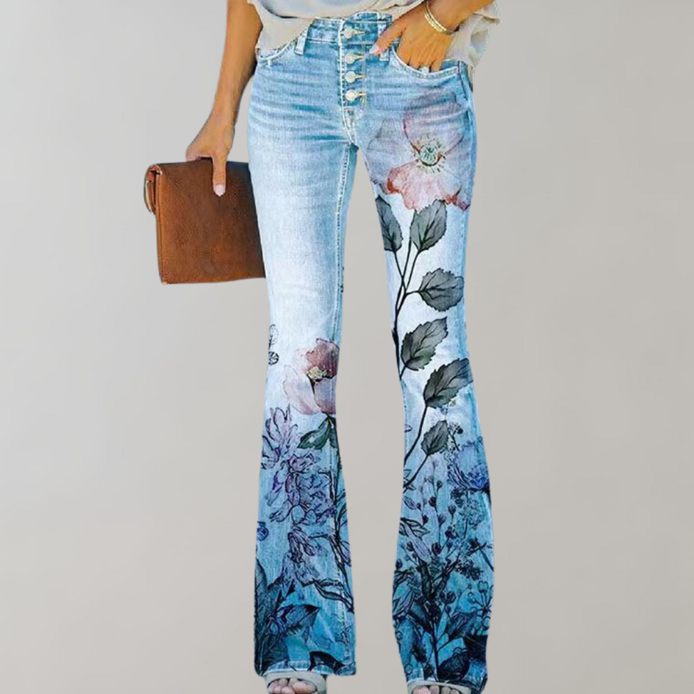 Bea -  Bloemen Ontwerp Jeans