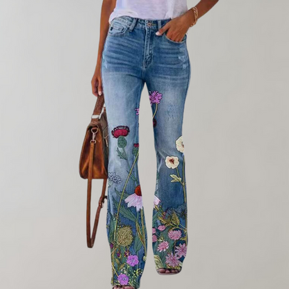 Bea -  Bloemen Ontwerp Jeans