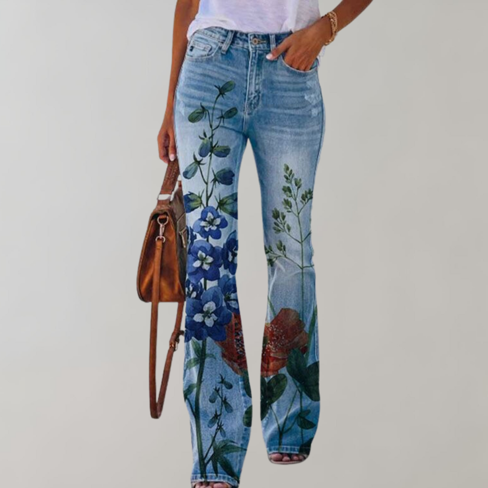 Bea -  Bloemen Ontwerp Jeans