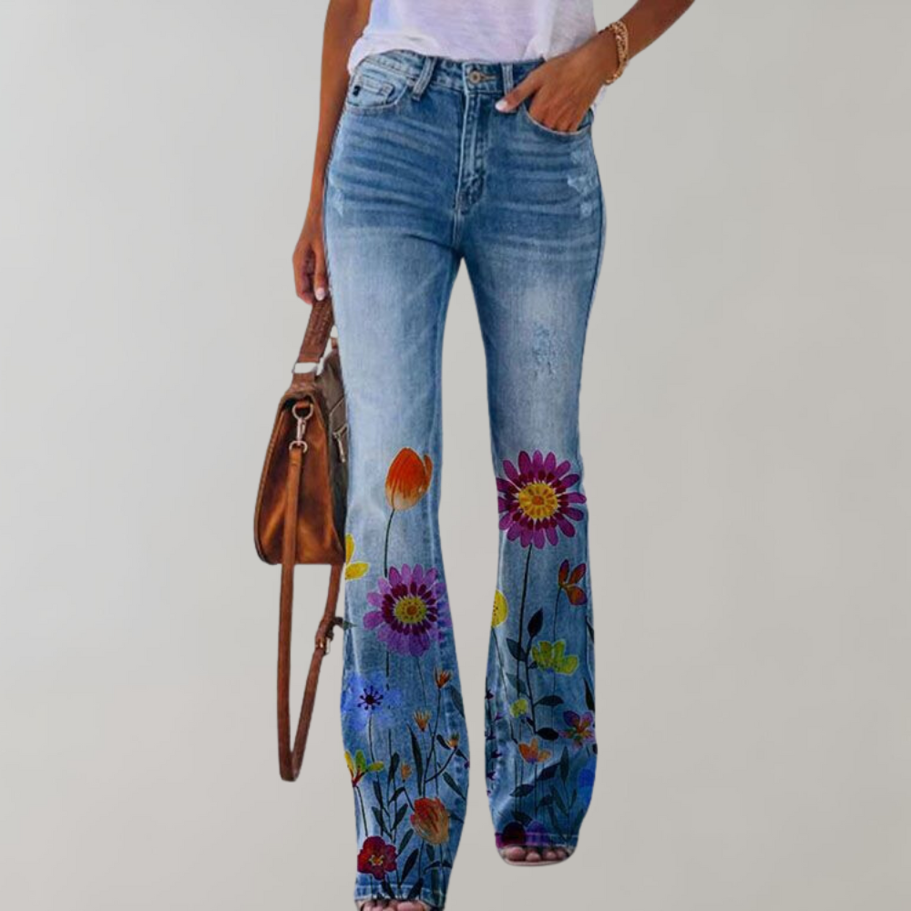 Bea -  Bloemen Ontwerp Jeans