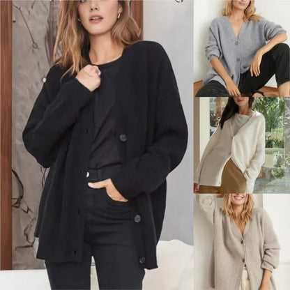 KAJA - KASJMIER V-HALS CARDIGAN