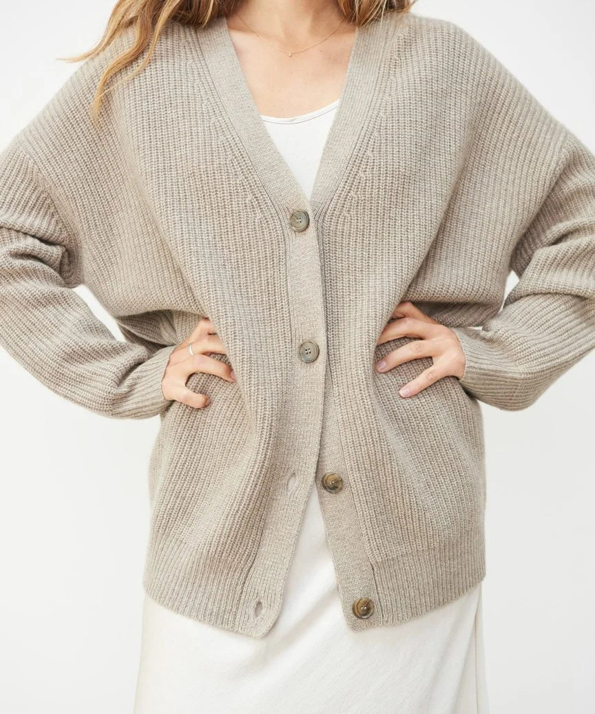 KAJA - KASJMIER V-HALS CARDIGAN